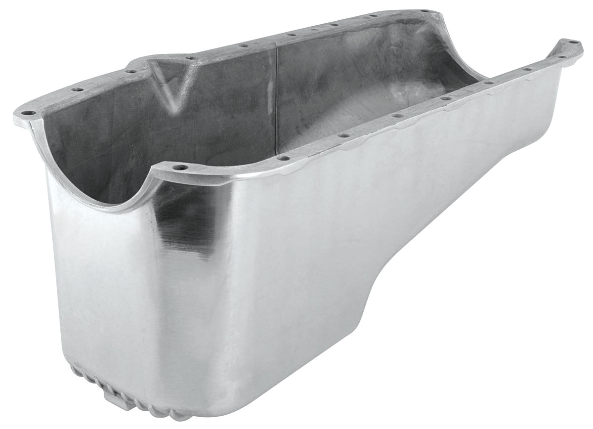 OIL PAN, SMALLBLOCK ALUMINUM 196479 LH DIPSTICK