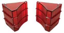 Lenses, Tail Lamp, 1967 El Camino & Chevelle Wagon, w/o Trim