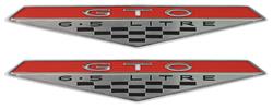 Emblem, Fender, 1964-68 GTO, 6.5 Litre, Pair