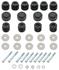 Bushing Set, Body, 1968-72 Chevelle/Cutlass Coupe & El Camino, 24 Bushings w/Hdw
