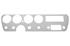 Dash Backing Plate, Aluminum, 1967 GTO w/o AC, For Wood Veneer