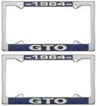 License Plate Frame, 1964 GTO