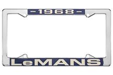 License Plate Frame, 1968 LeMans