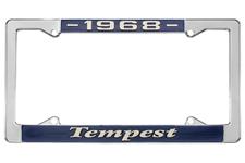 License Plate Frame, 1968 Tempest