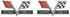 Emblem, Fender, 1965-67 Chevelle & El Camino, 396 Turbo-Jet, Pair