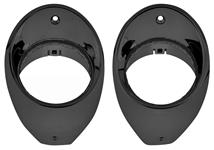 Dash Vent Bezels, 1966-67 Chevelle / El Camino, Black, Pair