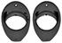 Dash Vent Bezels, 1966-67 Chevelle / El Camino, Black, Pair