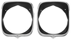 Headlamp Bezels, 1969 Chevelle/El Camino, Inner/Outer