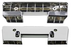 Armrest Bases, Front, 1960-67 GM 2-Door, Chrome, 11", Pair