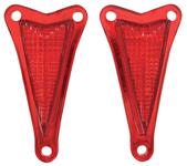 Lens Pair, Rear Marker Light, 1968 GTO/Bonneville/Catalina/1969 Lemans/Tempest