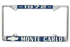 License Plate Frame, 1972 Monte Carlo