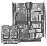 Floor Pan, Complete, 1970-72 A-Body except El Camino, w/Rocker Panels