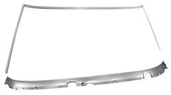 Window Reveal Molding Set, front, 1968-72 A-Body Coupe/El Camino, INCLUDES LOWER