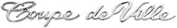 Emblem, Quarter Panel, 1965-70 "Coupe DeVille" (per 1 side)