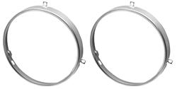 Retaining Ring, Headlight, 1964-70 CH/EC/1964-72 BOP/1958-74 Cad, Pair