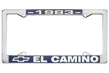 License Plate Frame, 1983 El Camino