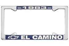 License Plate Frame, 1983 El Camino