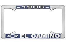 License Plate Frame, 1986 El Camino