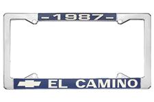 License Plate Frame, 1987 El Camino