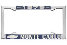 License Plate Frame, 1979 Monte Carlo