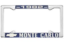License Plate Frame, 1982 Monte Carlo