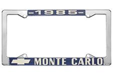 License Plate Frame, 1985 Monte Carlo