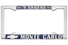 License Plate Frame, 1986 Monte Carlo