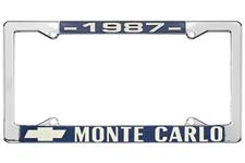License Plate Frame, 1987 Monte Carlo