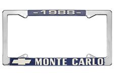License Plate Frame, 1988 Monte Carlo