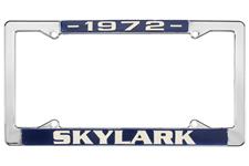 License Plate Frame, 1972 Skylark