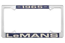 License Plate Frame, 1965 LeMans