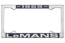 License Plate Frame, 1969 LeMans