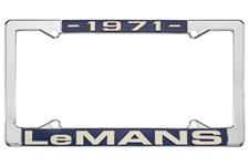 License Plate Frame, 1971 LeMans
