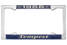 License Plate Frame, 1966 Tempest