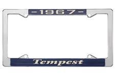 License Plate Frame, 1967 Tempest