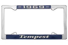 License Plate Frame, 1969 Tempest