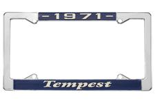 License Plate Frame, 1971 Tempest