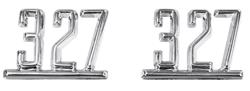 Emblem, Fender, 1965-67 Chevelle & El Camino, 327, Pair