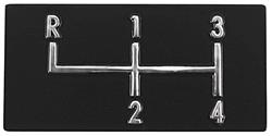 Shifter Plate, Console, 1968-72 Chevelle, El Camino & Monte Carlo, 4 Speed