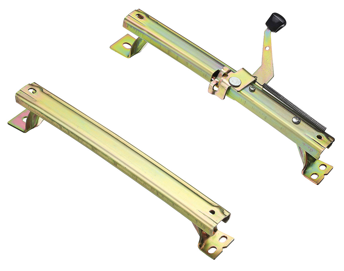 せクロス Seat Track Brackets, 1966-72 GM A Body, Bucket @ RESTOPARTS.com