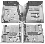 Floor Pan, Quarter Section, 1968-72 A-Body (except El Camino), 4-Pc. Set