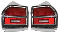 Tail Lamp Assembly, 1969 Chevelle, exc. Wagon/El Camino, Pair