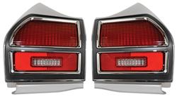 Tail Lamp Assembly, 1969 Chevelle, except Wagon/El Camino, Pair