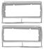 Headlamp Bezels, 1982-87 El Camino/1982-83 Malibu, Pair (Premium repro GM)