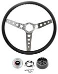 Steering Wheel Kit, 3-Spoke, 1969-72 Chevelle & El Camino/MC, 4-Hole Spokes
