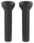 Knobs, Door Lock, 1961-67, Plastic, Black