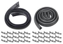 Seal Kit, Hood to Cowl, 1968-69 Chevelle & El Camino, w/Clips, Foam Lower
