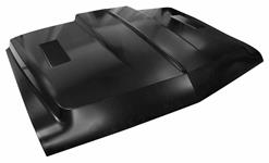 Hood, Steel, 1967-68 GM Truck/Suburban, w/o Emblem Holes, w/Vent Louvers/2" Cowl