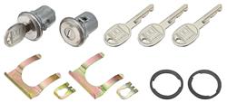 Lock Set, Doors, w/Late Style Round Keys
