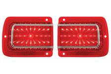 Tail Lamp Assemblies, 1965 Chevelle, w/Trim, LED